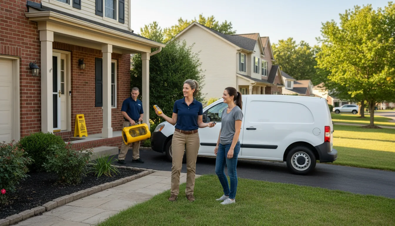 Residential water damage restoration in Monument, CO